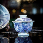 Jiu Wei Hu - Jing De Zhen Porcelain Gaiwan zycschina