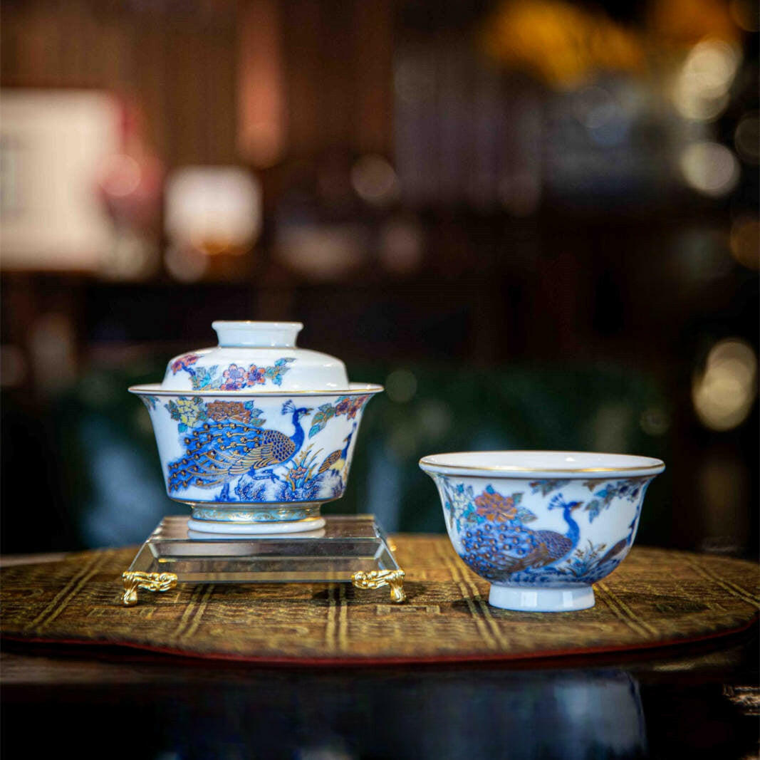 Kong Que - Jing De Zhen Porcelain Gaiwan zycschina