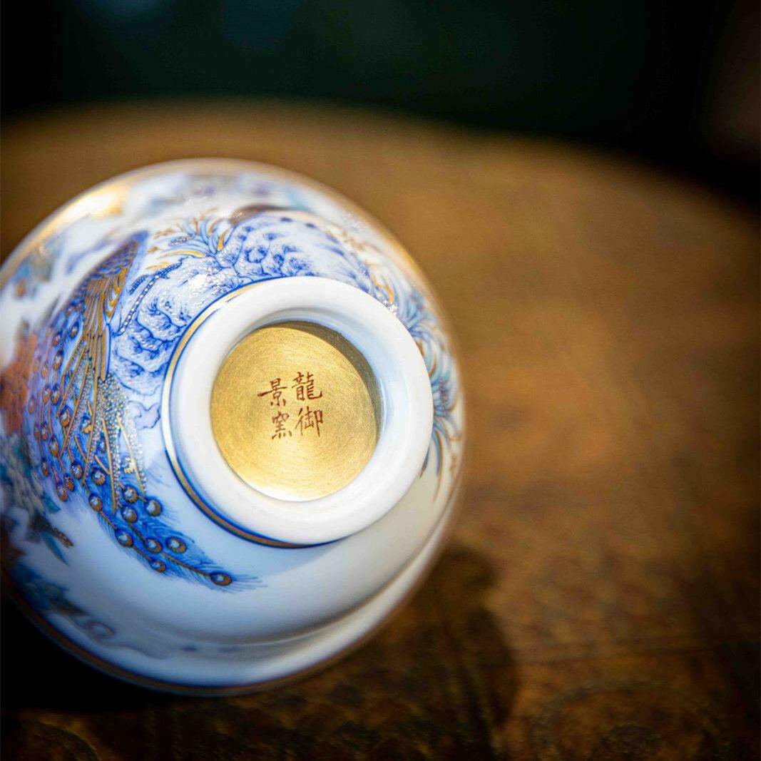 Kong Que - Jing De Zhen Porcelain Gaiwan zycschina