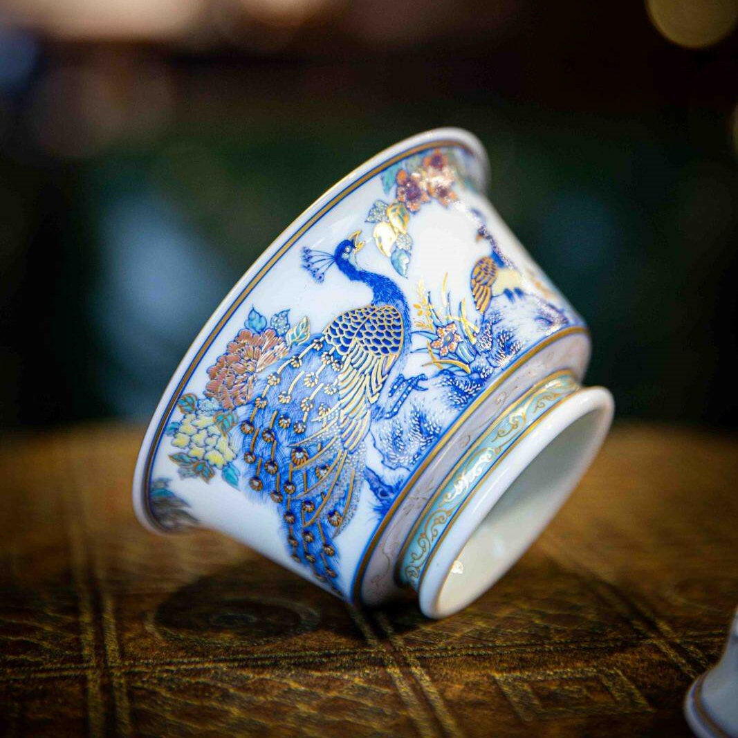 Kong Que - Jing De Zhen Porcelain Gaiwan zycschina