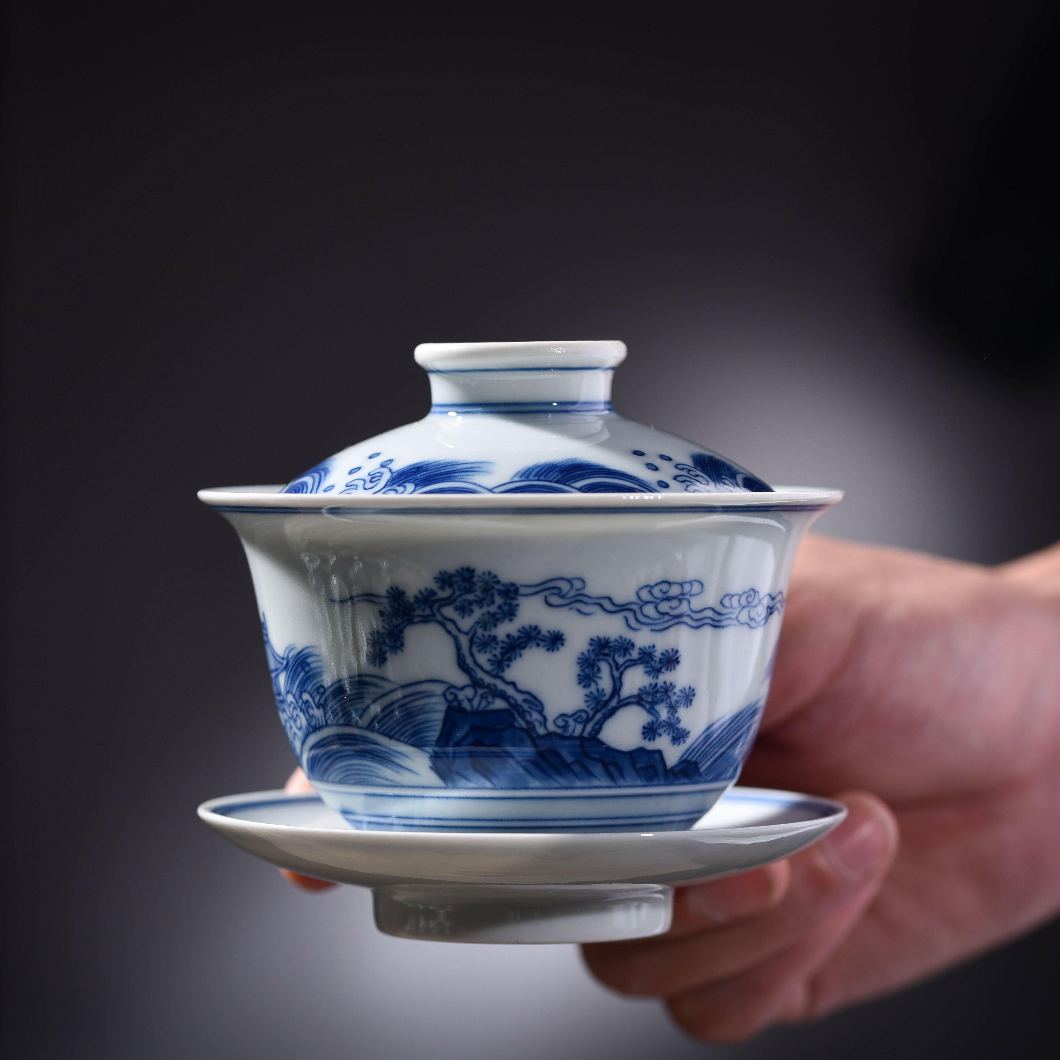 Hai Wu Tian Chou - Jing De Zhen Porcelain Gaiwan zycschina