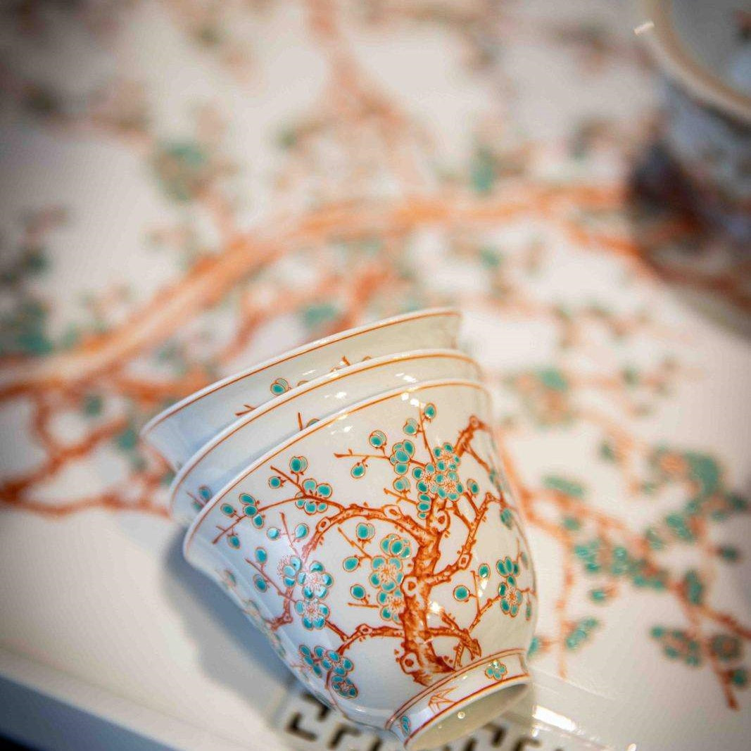Zhu Song Mei - Jing De Zhen Porcelain Gaiwan zycschina