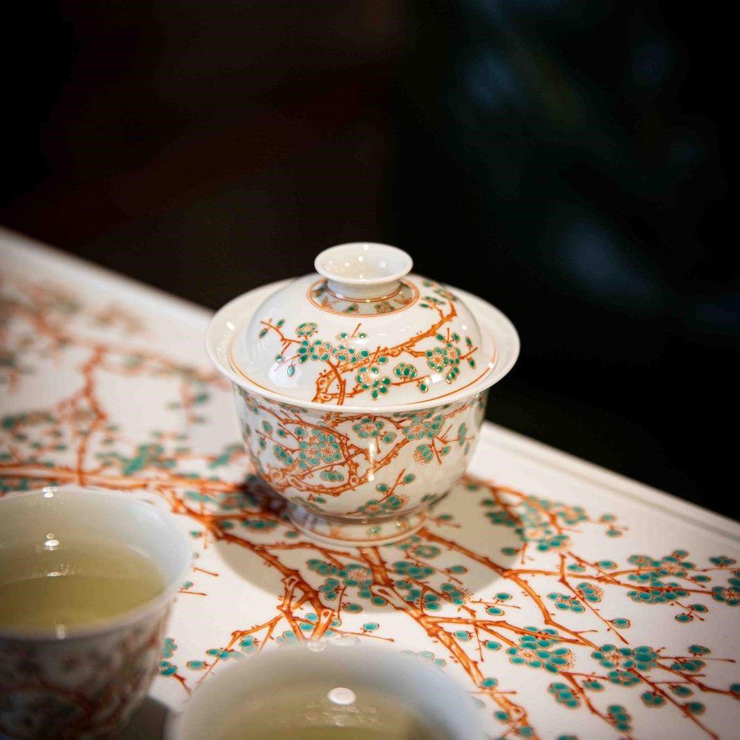 Zhu Song Mei - Jing De Zhen Porcelain Gaiwan zycschina