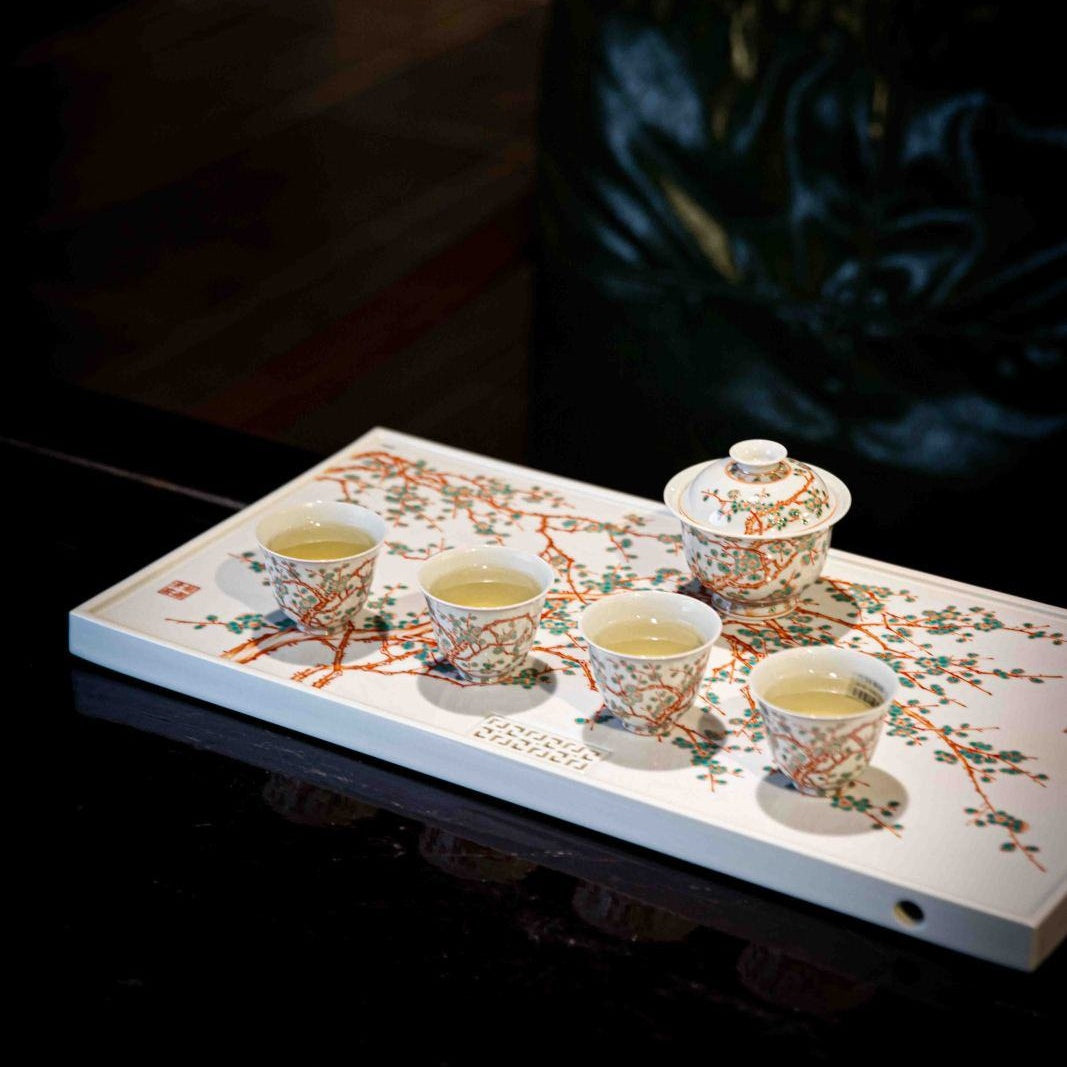 Zhu Song Mei - Jing De Zhen Porcelain Gaiwan zycschina