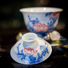 Mu Dan Hua - Jing De Zhen Porcelain Gaiwan zycschina