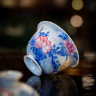 Mu Dan Hua - Jing De Zhen Porcelain Gaiwan zycschina