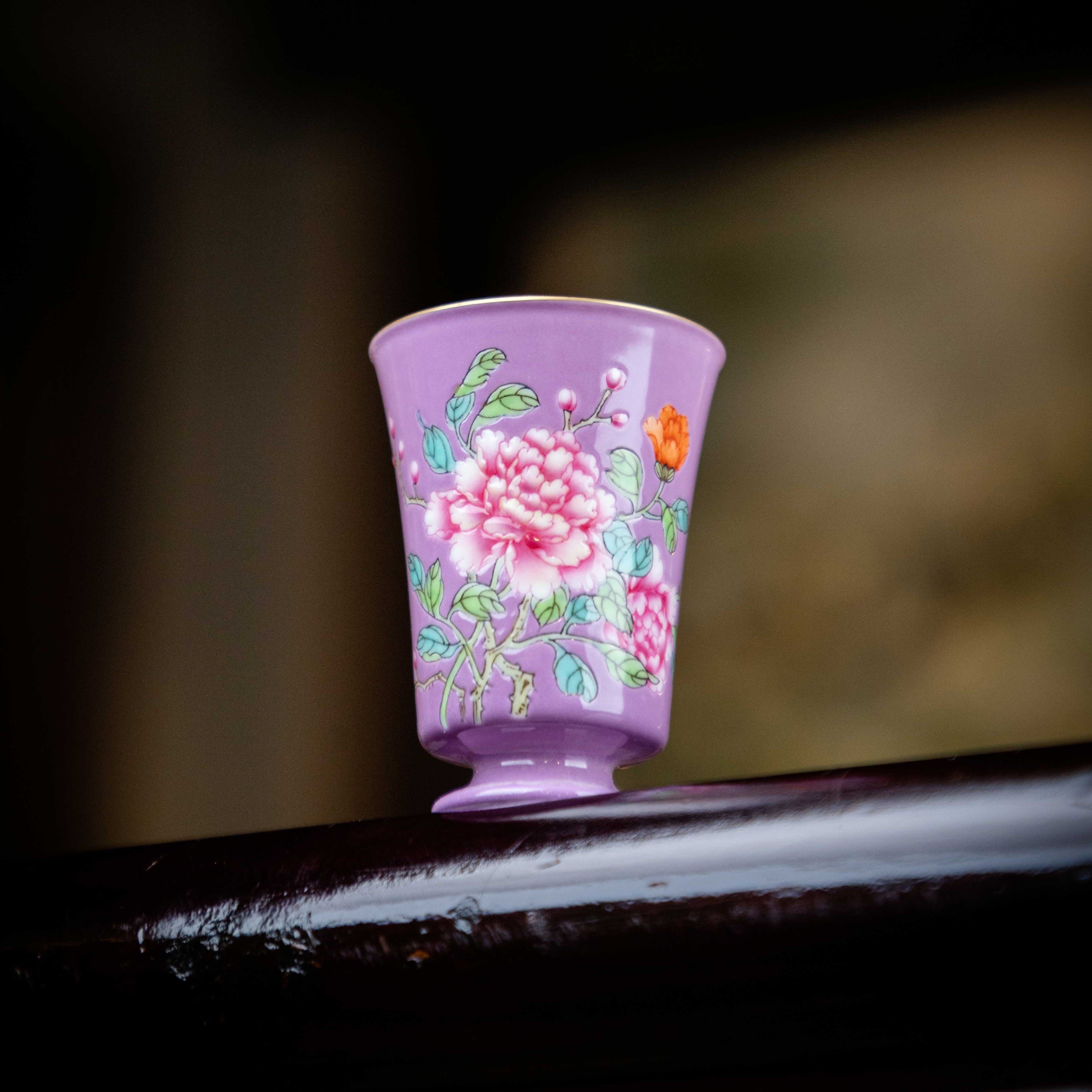 Mu Dan 50cc - Jing De Zhen Porcelain Teacup zycschina