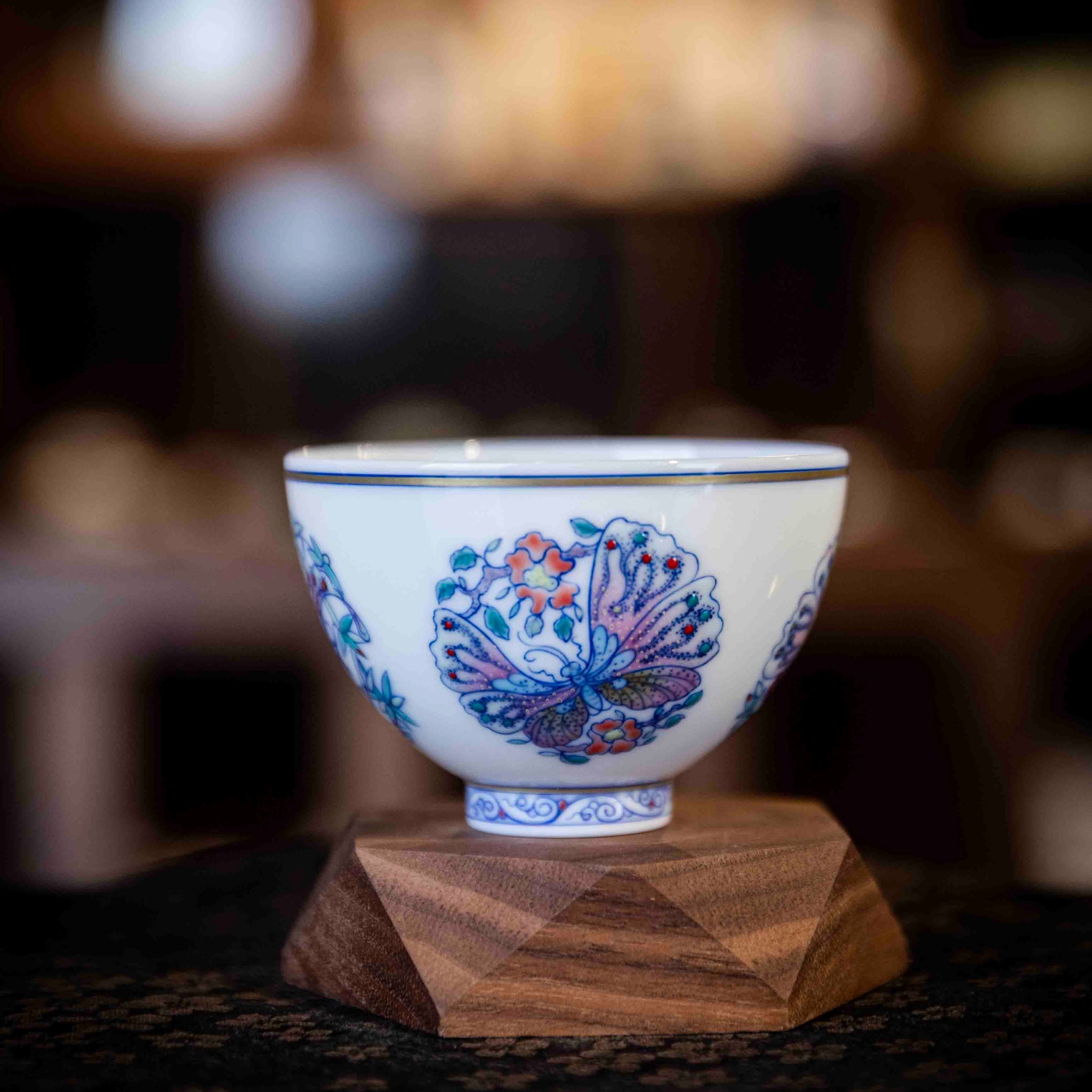 Tuan Hua Die 180cc - Jing De Zhen Porcelain Gaiwan Set zycschina