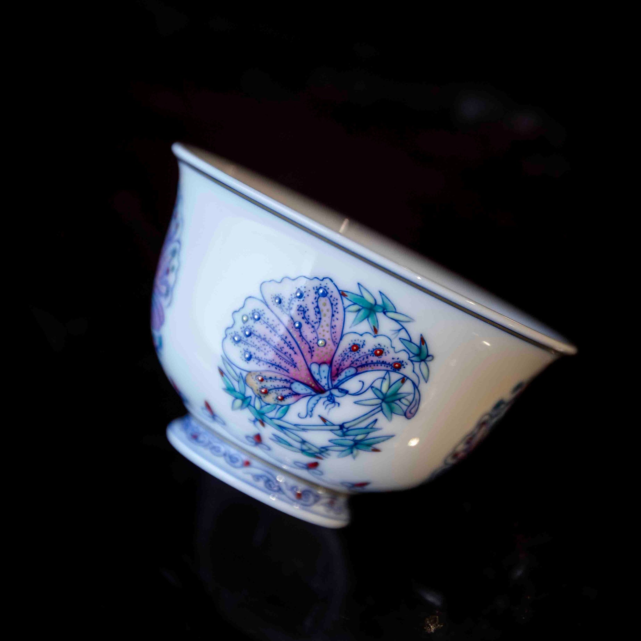 Tuan Hua Die 180cc - Jing De Zhen Porcelain Gaiwan Set zycschina