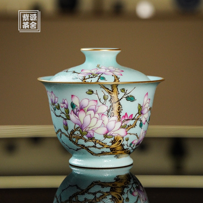 Yu Lan 120cc - Jing De Zhen Porcelain Gaiwan zycschina