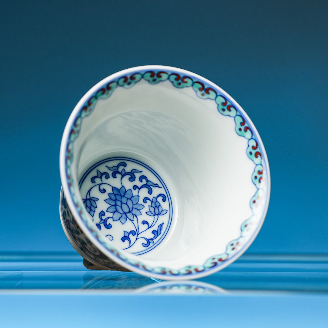 Chan Zhi Ru Yi 160cc - Jing De Zhen Porcelain Gaiwan zycschina