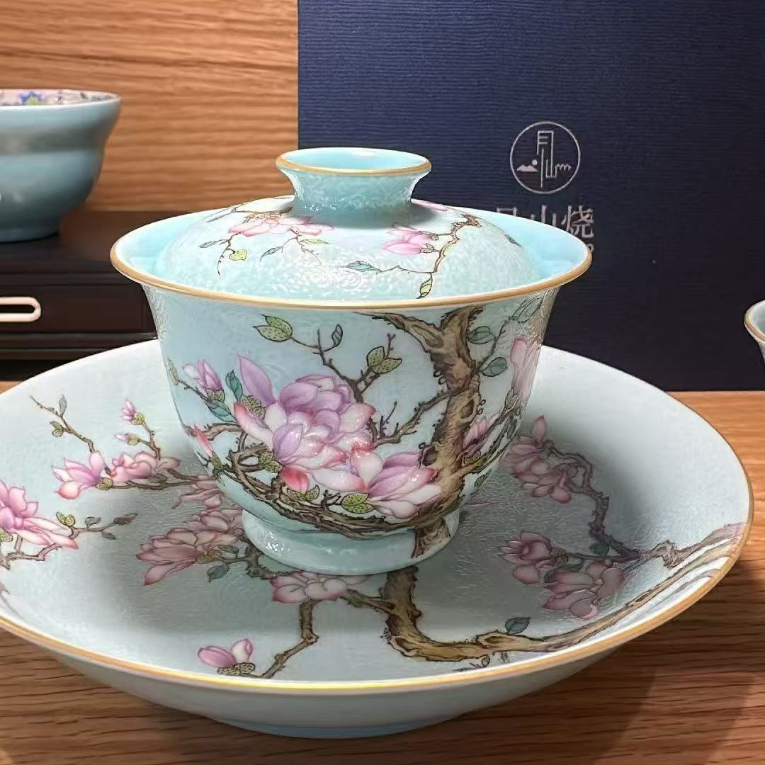 Yu Lan 120cc - Jing De Zhen Porcelain Gaiwan zycschina