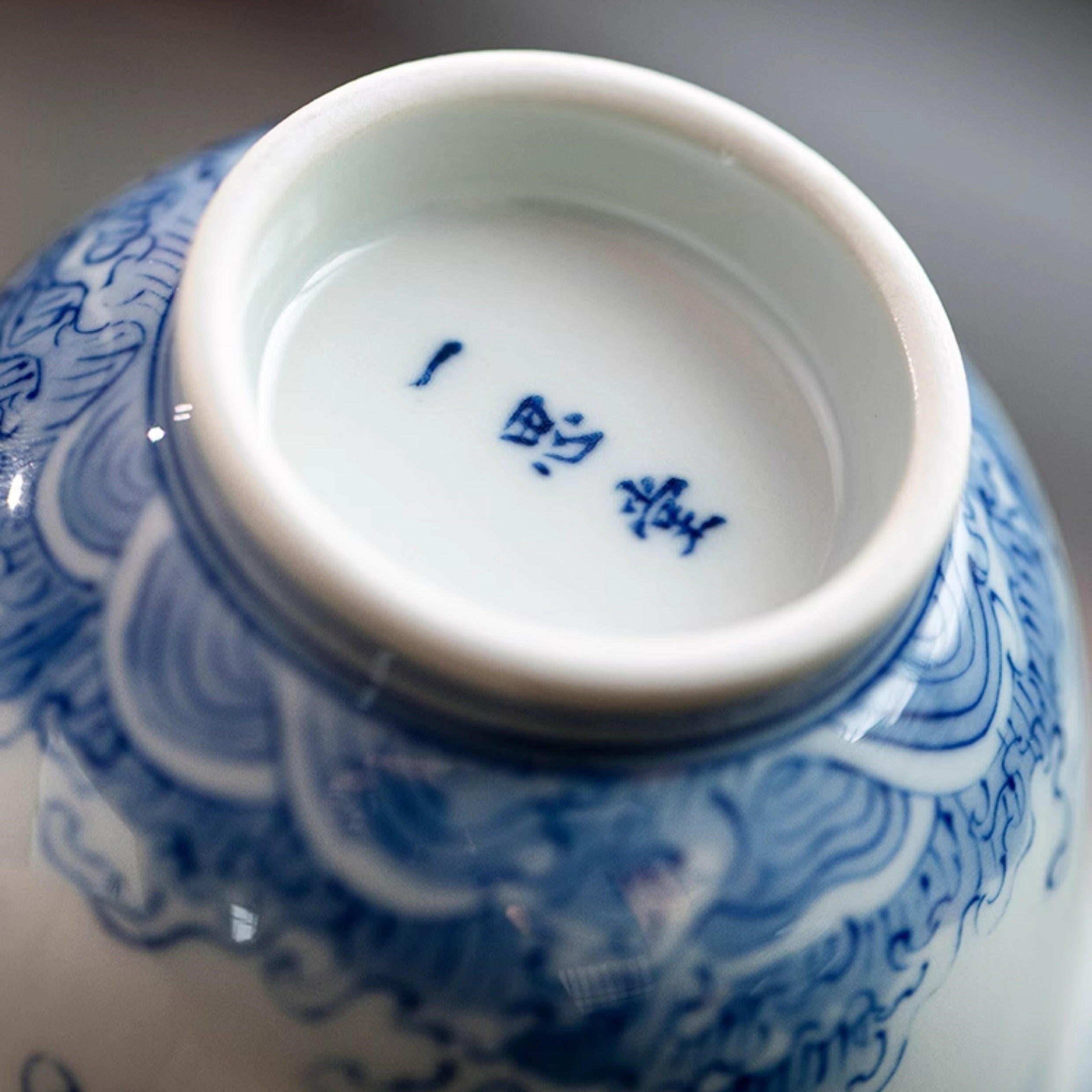 Yun Hai Teng Long/ Teng Long Fan Juan  - Jing De Zhen Porcelain Gaiwan zycschina