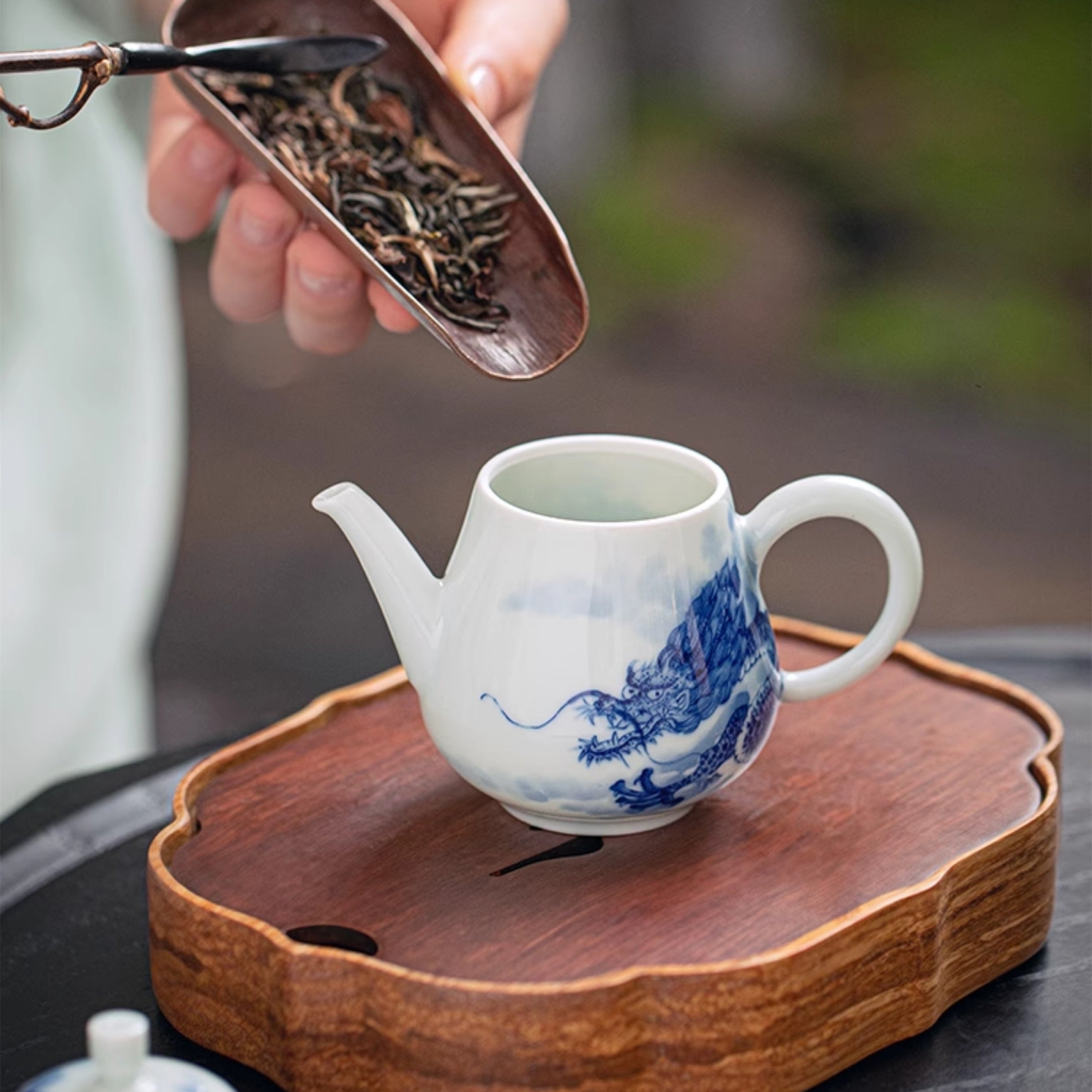 Guo Qiang Yun Hai Teng Long - Jing De Zhen Porcelain Teapot zycschina