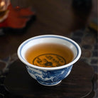 Jing Dian Long Wen - Porcelain Teacup zycschina