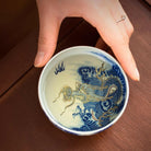 Miao Jin Guo Qiang Yun Long Wen - Porcelain Teacup zycschina