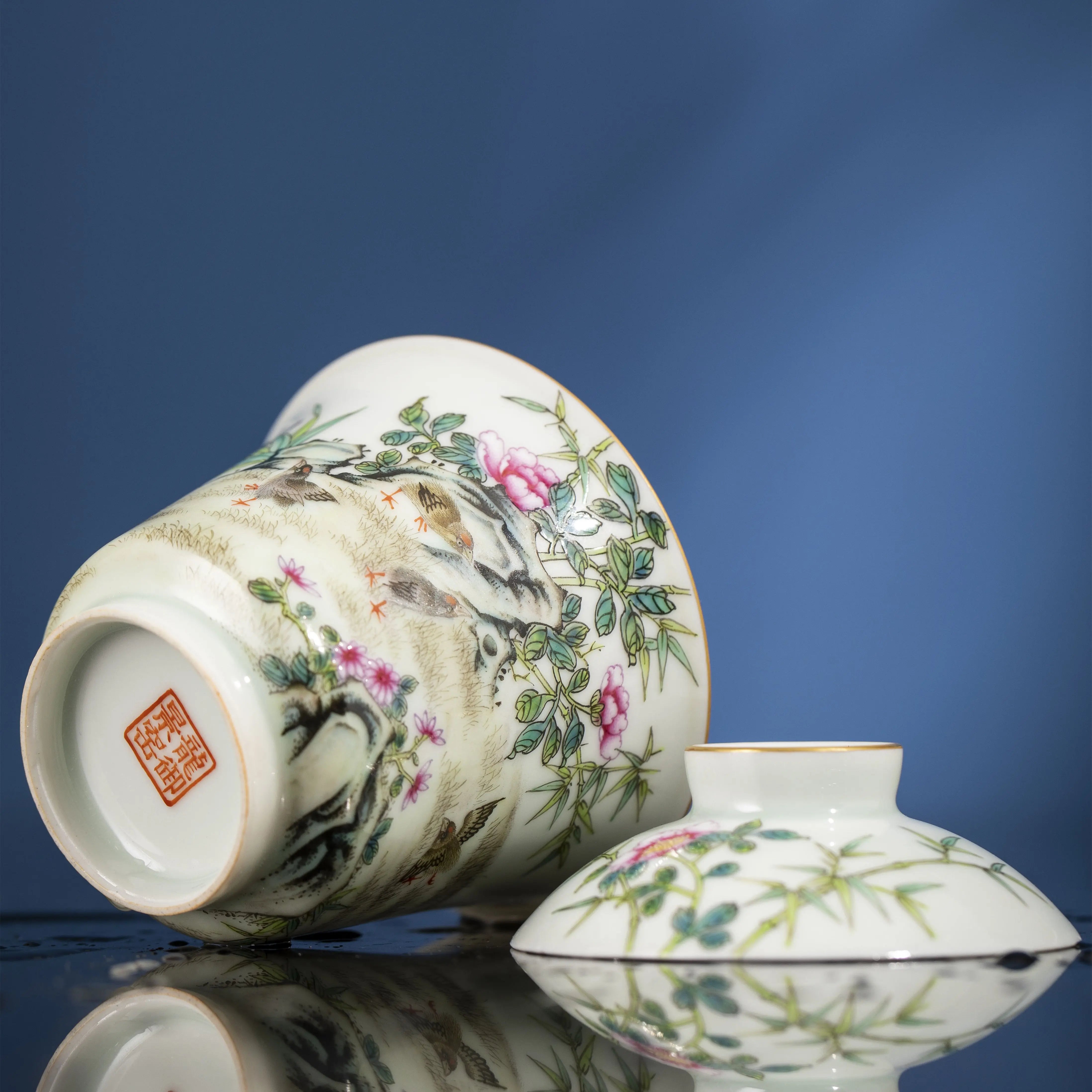 An Ju Le Ye - Jing De Zhen Porcelain Gaiwan zycschina