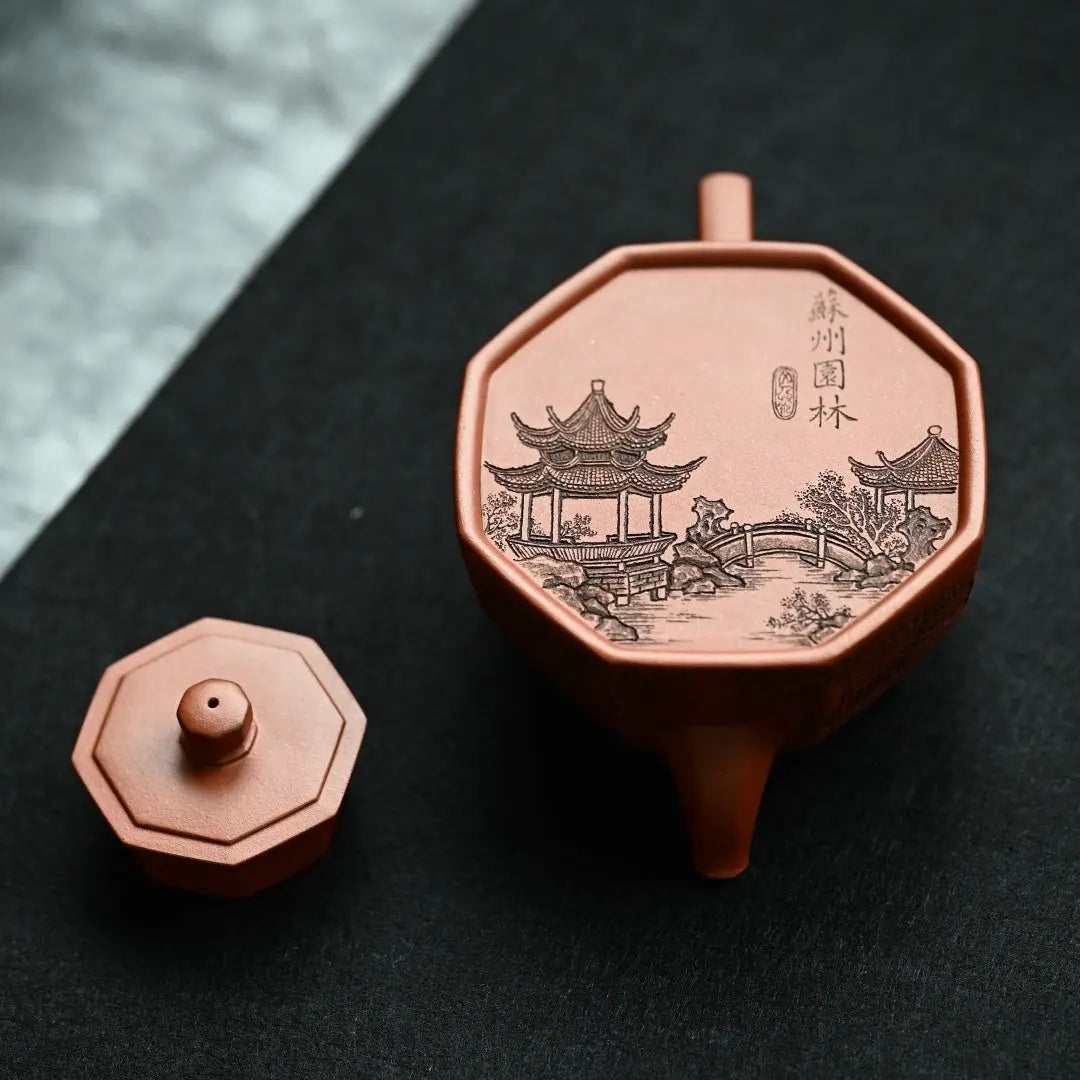 Ba Fang Jing Lan 210cc - Yixing Handmade Teapot 江苏宜兴