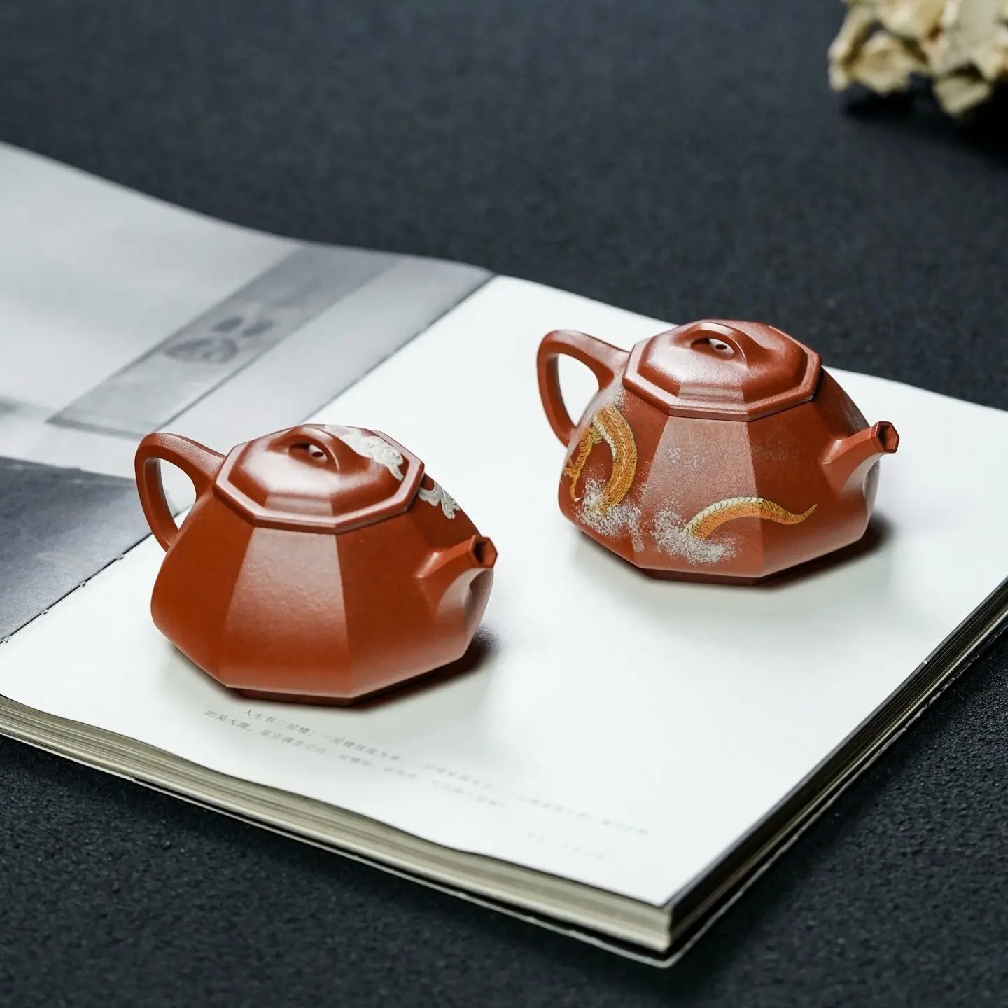 Ba Fang Jing Piao 180cc - Yixing Handmade Teapot 江苏宜兴