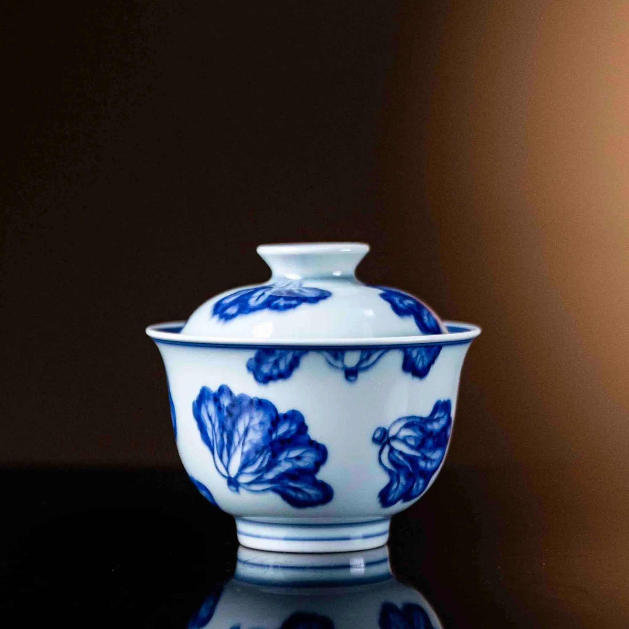 Bai Cai 150cc - Jing De Zhen Porcelain Gaiwan zycschina