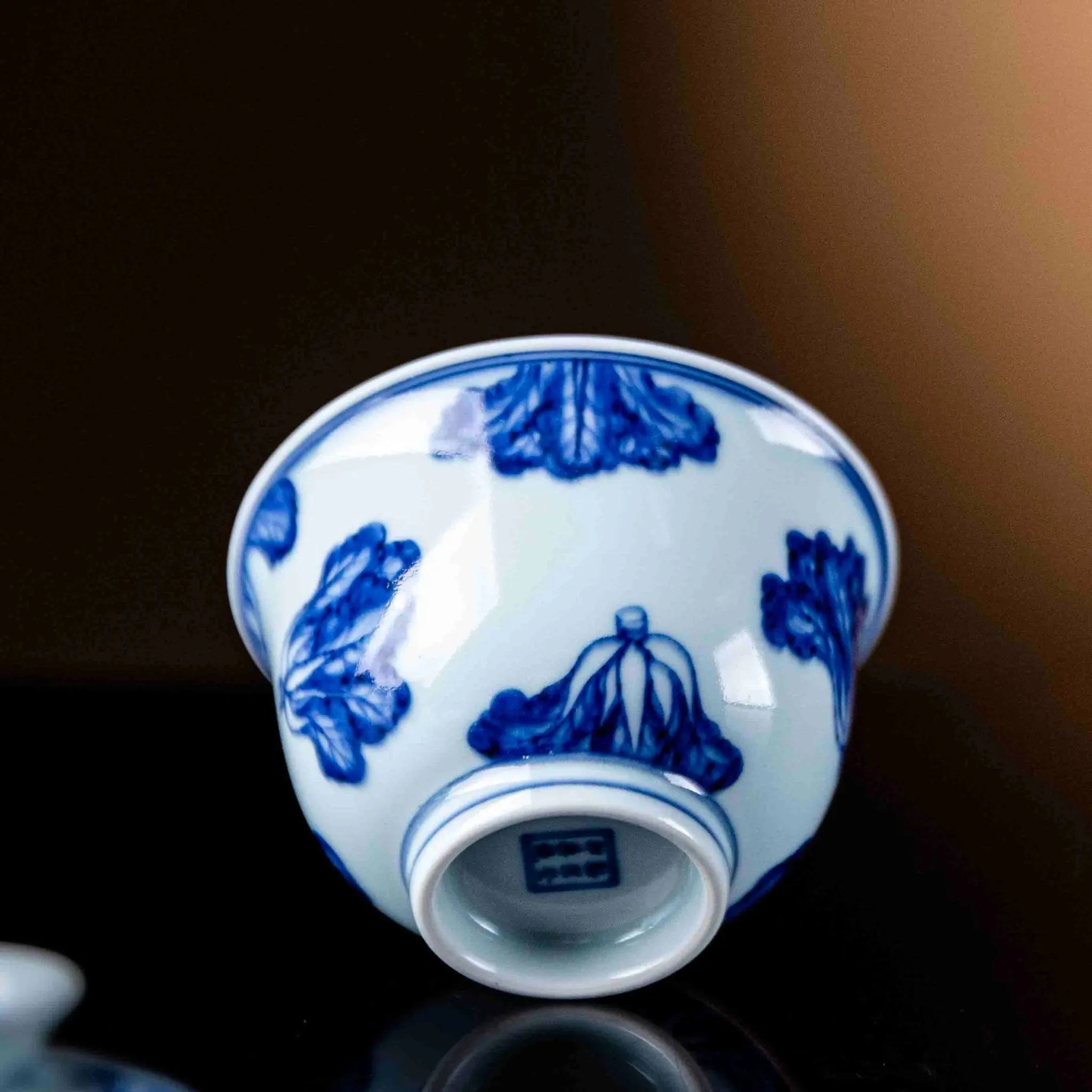 Bai Cai 150cc - Jing De Zhen Porcelain Gaiwan zycschina
