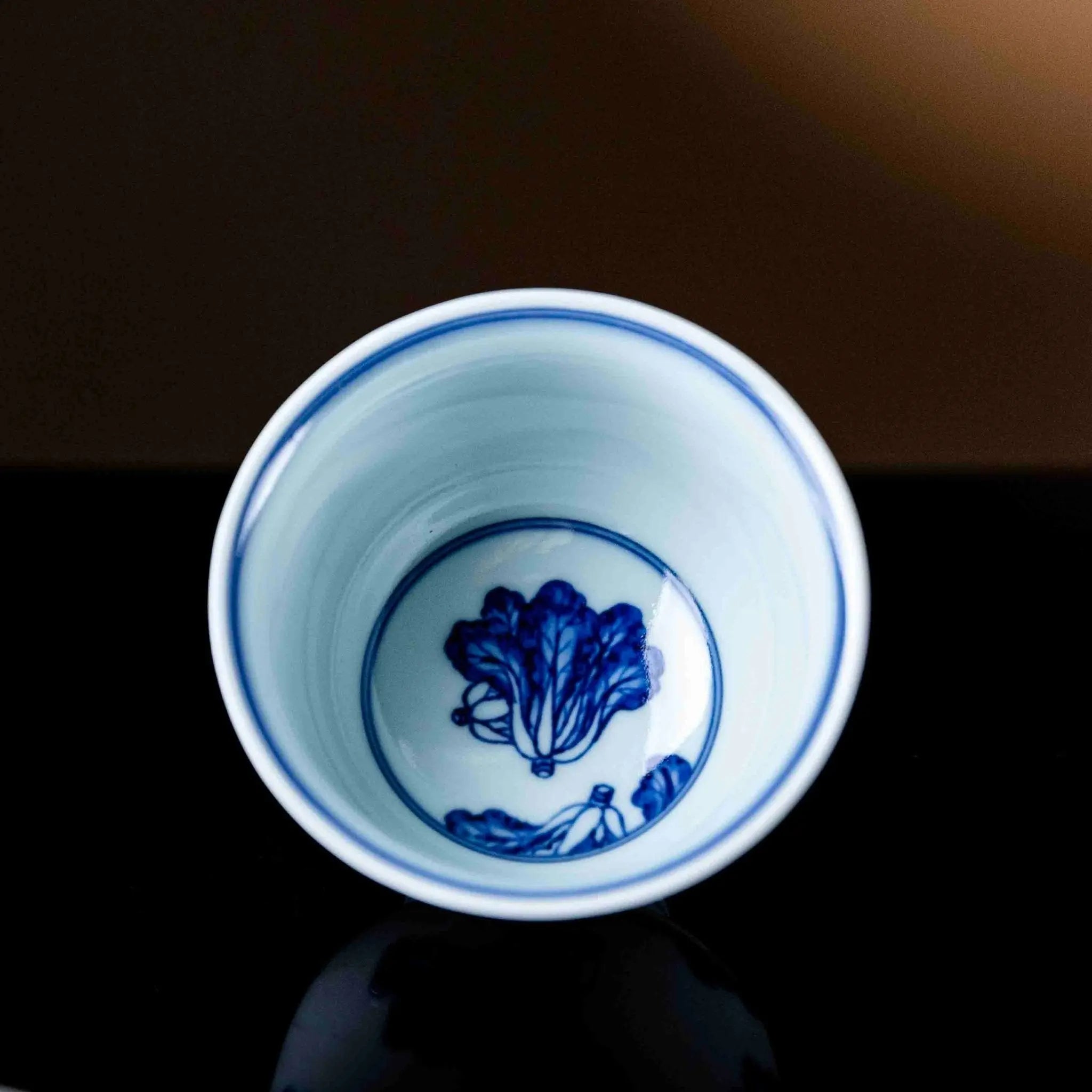 Bai Cai 150cc - Jing De Zhen Porcelain Gaiwan zycschina