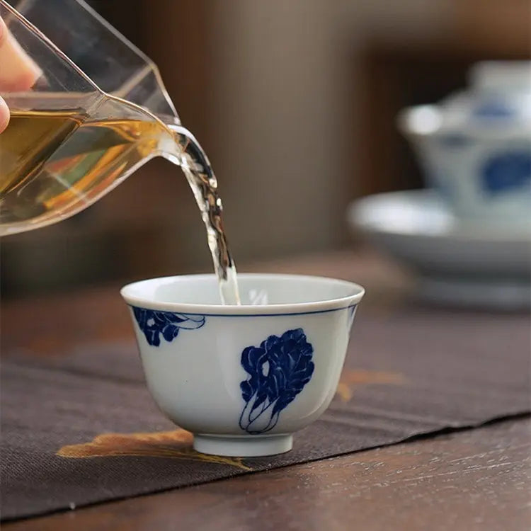 Bai Cai - Jing De Zhen Porcelain Teacup zycschina