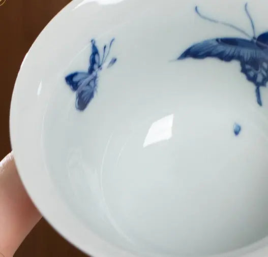 Bai Die Wen - Jing De Zhen Porcelain Gaiwan zycschina