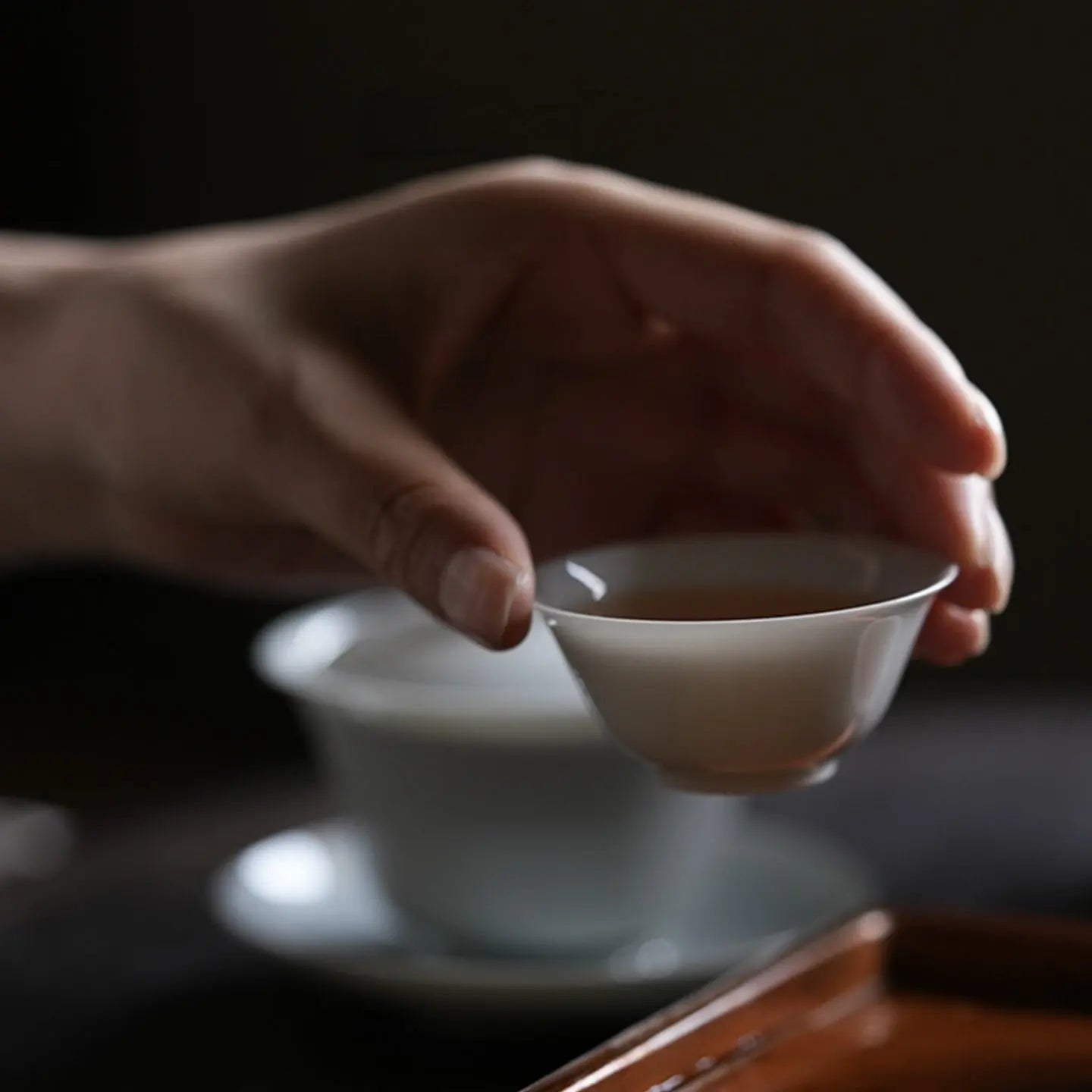 Bai Yi Ling 35cc - Jing De Zhen Porcelain Teacup zycschina