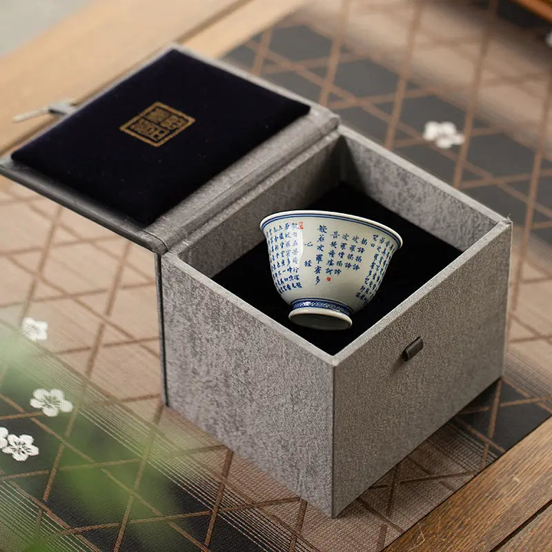 Ban Ruo Bo Luo Mi Xin Jing - Jing De Zhen Porcelain Teacup zycschina