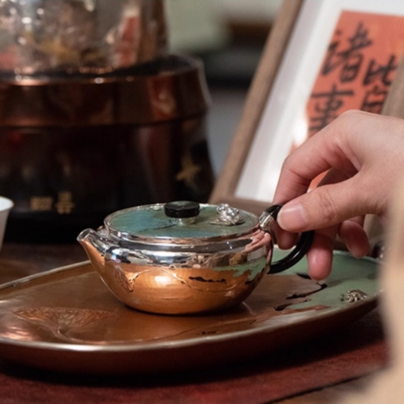 Bi Yuan 160cc - Handmade silver pot zycschina