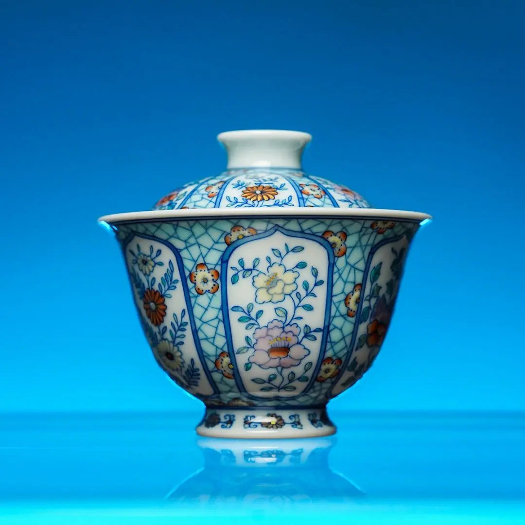 Bing Mei Hua Hui 140cc - Jing De Zhen Porcelain Gaiwan zycschina