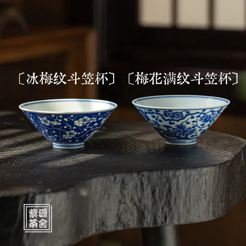 Bing Mei Wen/Mei Hua Man Wen - Jing De Zhen Porcelain Teacup zycschina