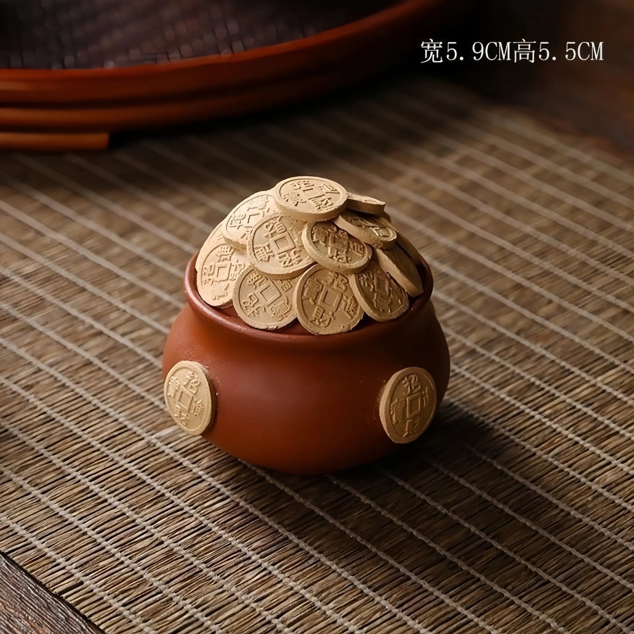 Bringing in wealth and treasures - Purple clay Tea pet zycs_China