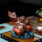 Cai Bao Shuang Shou - Zisha Sculpture 江苏宜兴