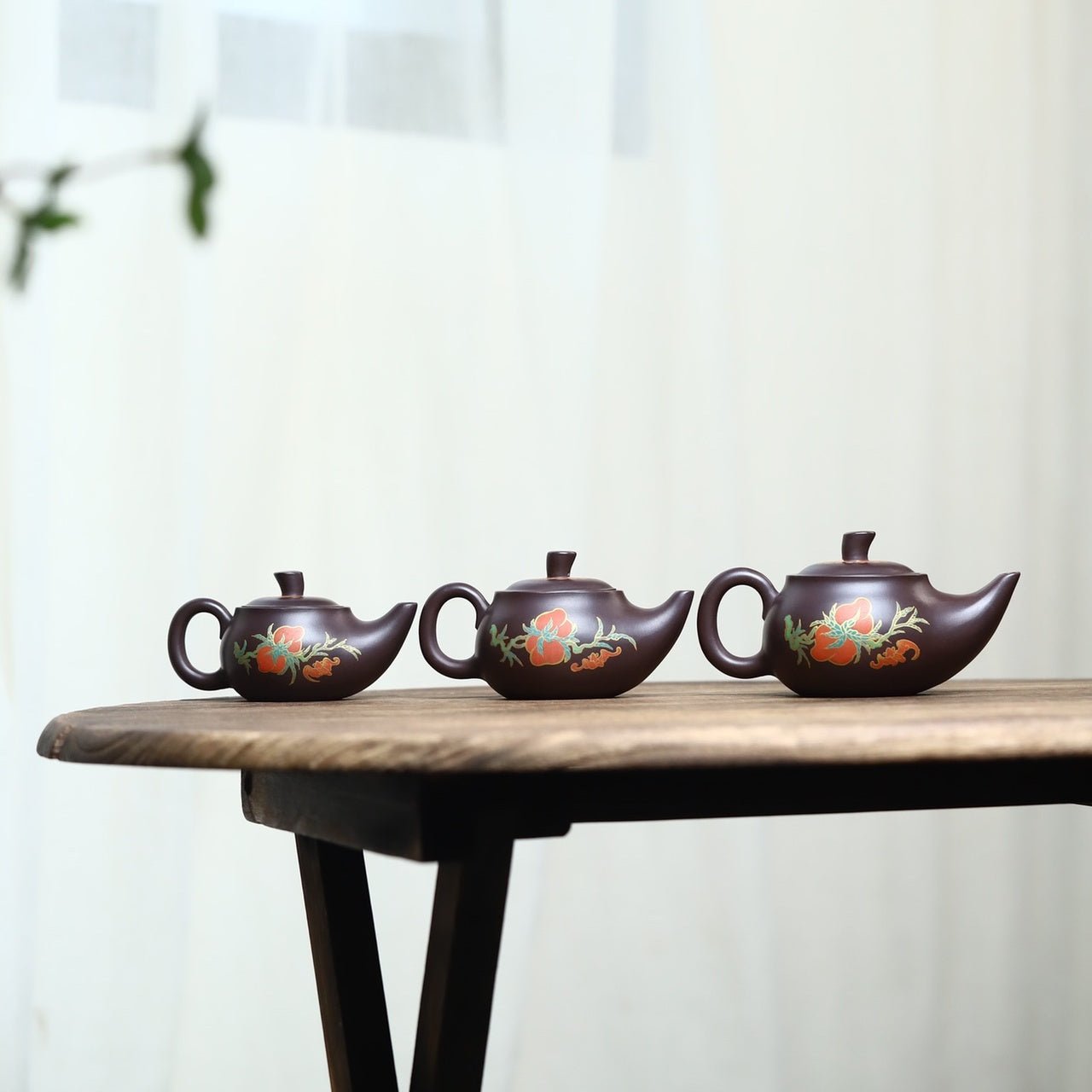 Cai Hui Yan Dou 120/170/230cc - Yixing Handmade Teapot 江苏宜兴