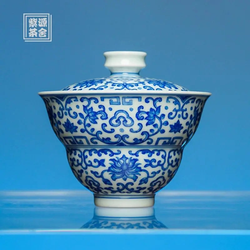 Chan Zhi Hu Lu 90cc - Jing De Zhen Porcelain Gaiwan zycschina