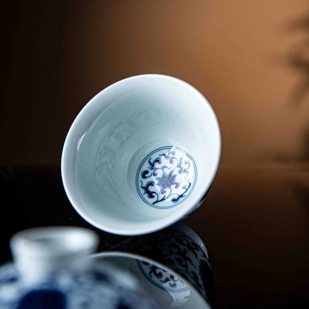 Chan Zhi Lian 160cc - Jing De Zhen Porcelain Gaiwan zycschina