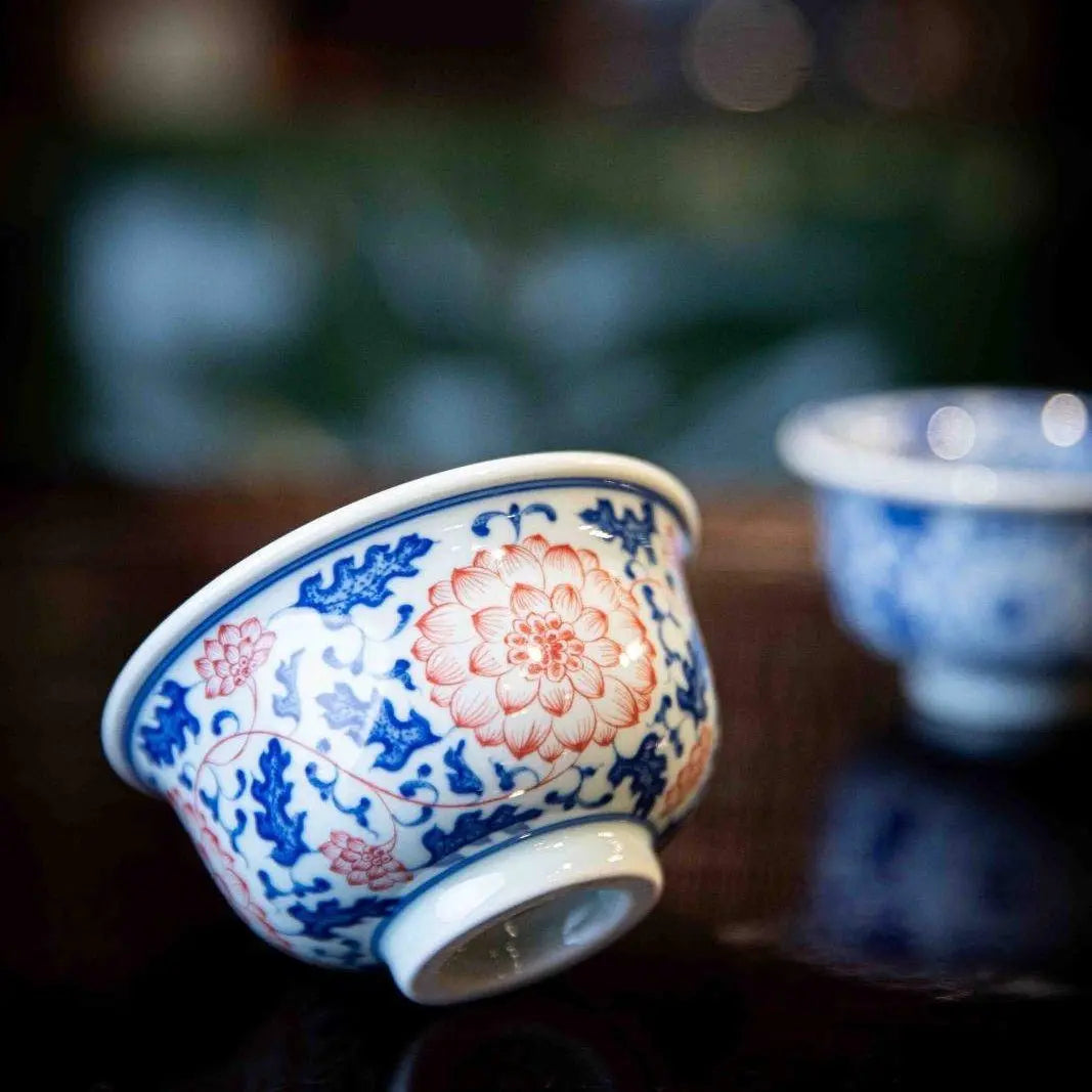 Chan Zhi Lian He Hua 110cc - Jing De Zhen Porcelain Teacup zycschina