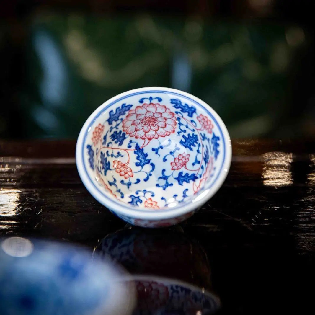 Chan Zhi Lian He Hua 110cc - Jing De Zhen Porcelain Teacup zycschina