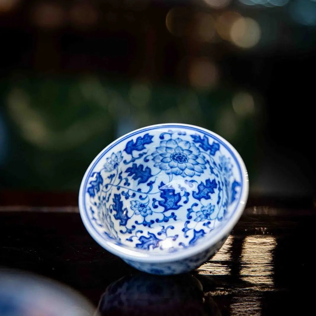 Chan Zhi Lian He Hua 110cc - Jing De Zhen Porcelain Teacup zycschina
