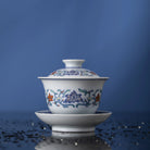 Chan Zhi Lian He Hua - Jing De Zhen Porcelain Gaiwan zycschina