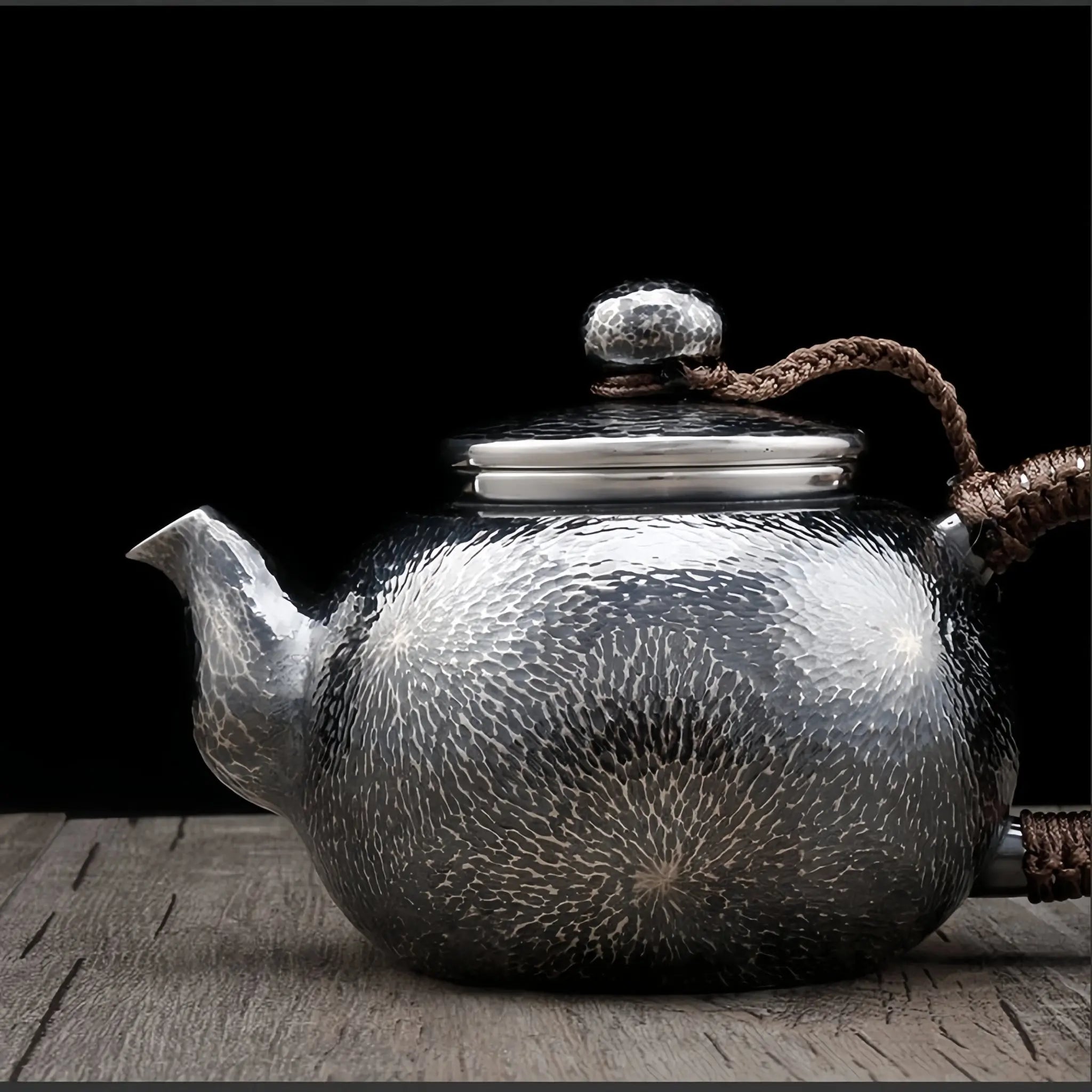 Chui Wen Mu Zhi 150cc - Handmade silver pot zycschina