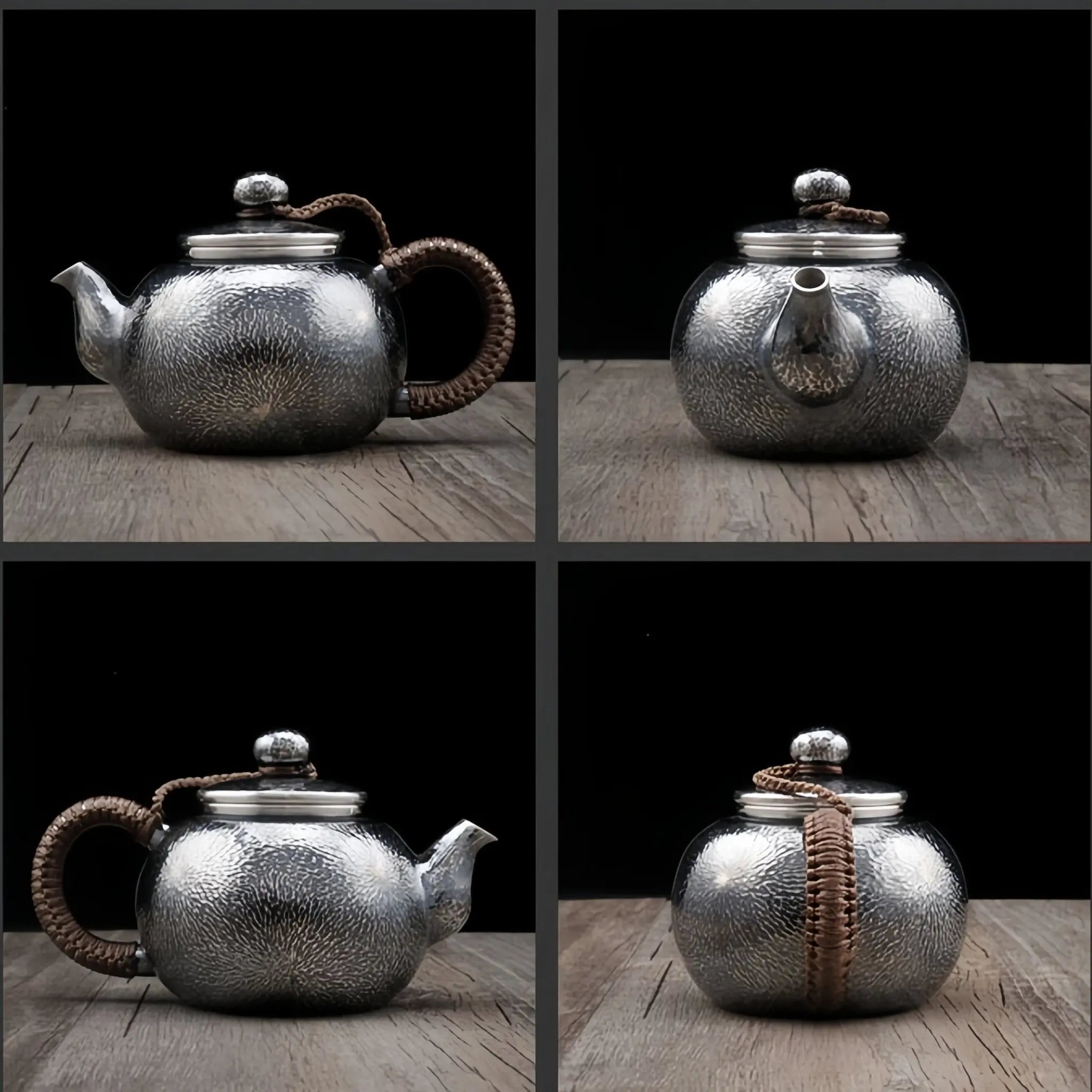 Chui Wen Mu Zhi 150cc - Handmade silver pot zycschina