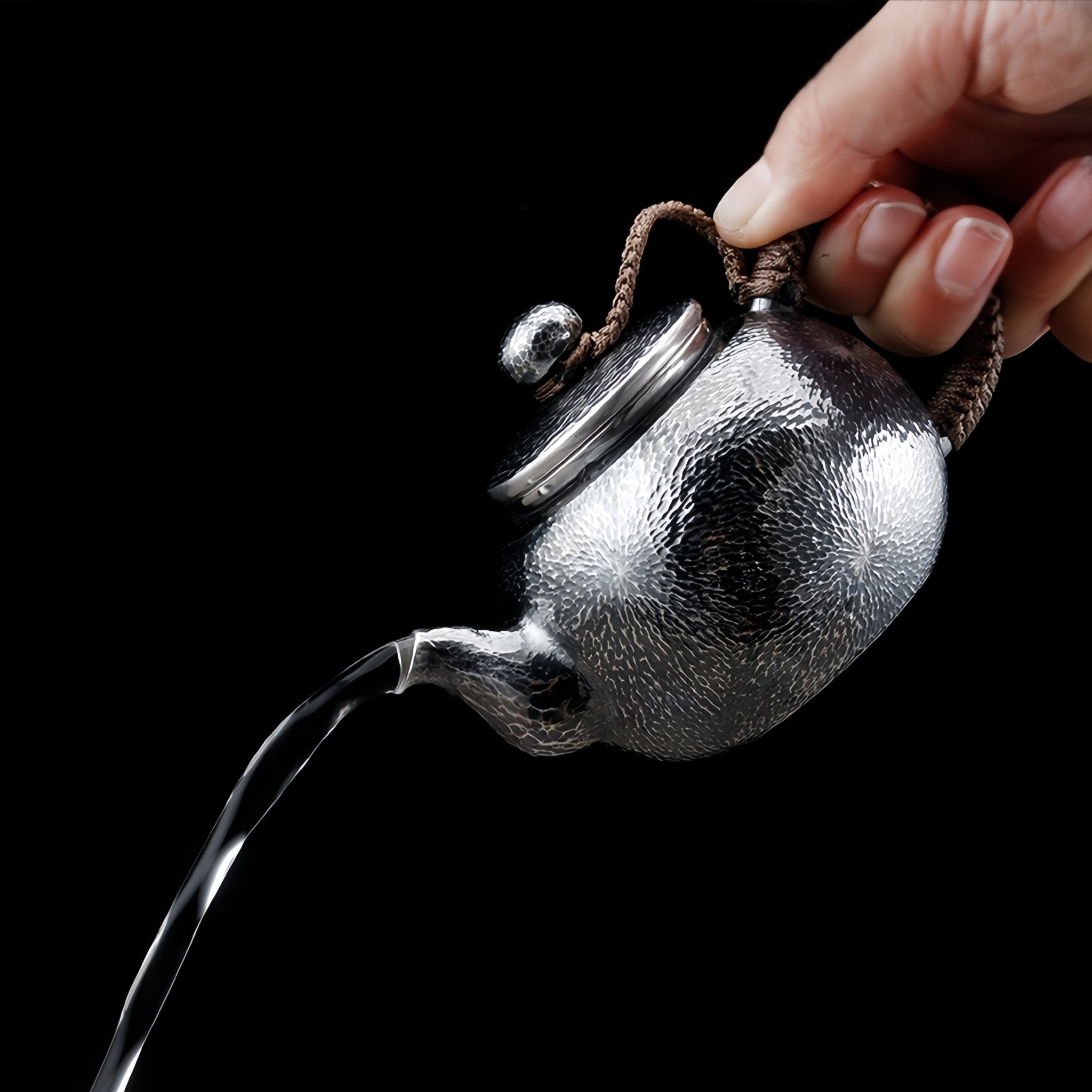 Chui Wen Mu Zhi 150cc - Handmade silver pot zycschina