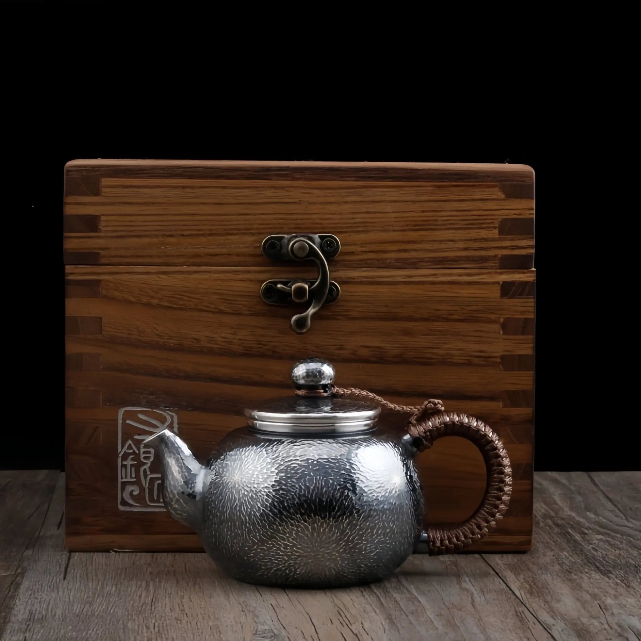 Chui Wen Mu Zhi 150cc - Handmade silver pot zycschina