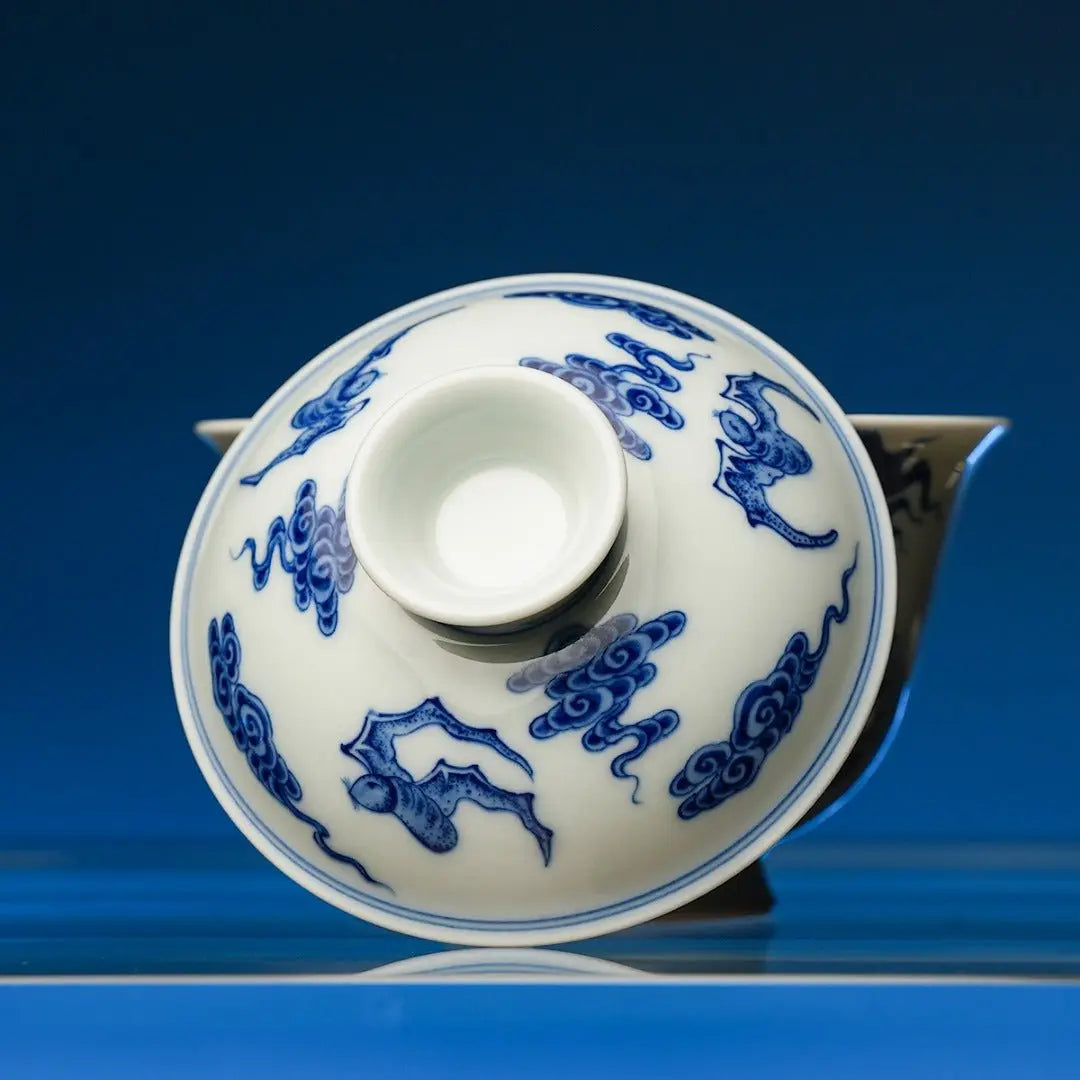 Dan Shi Hai Shui 160cc - Jing De Zhen Porcelain Gaiwan zycschina
