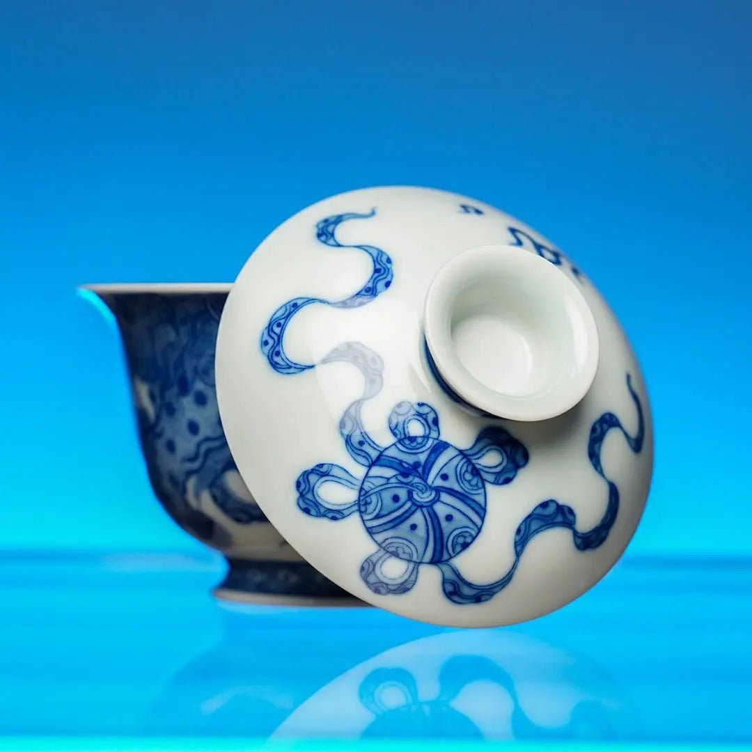 Dan Shi Xiu Qiu 140cc - Jing De Zhen Porcelain Gaiwan zycschina