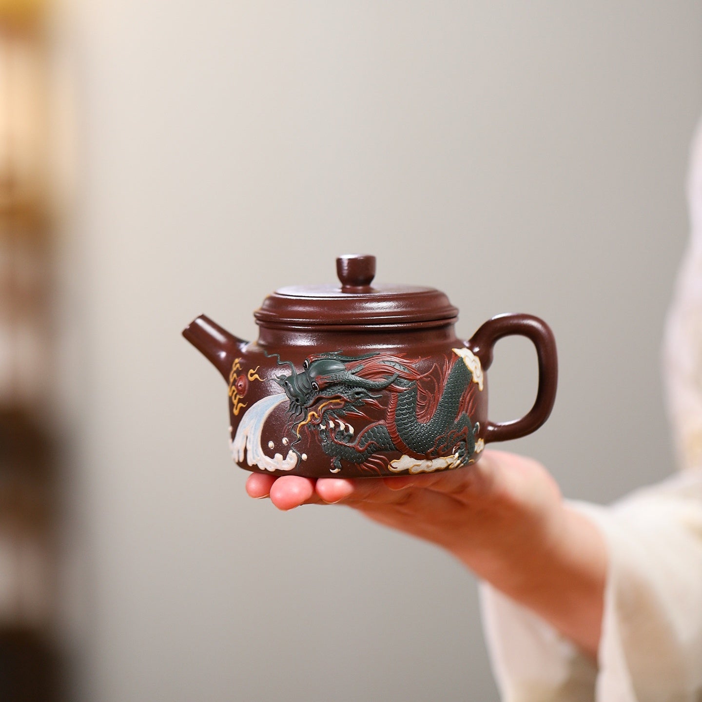 De Zhong 220cc - Yixing Handmade Teapot 江苏宜兴