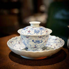 Die Lian Hua 110cc - Jing De Zhen Porcelain Gaiwan zycschina